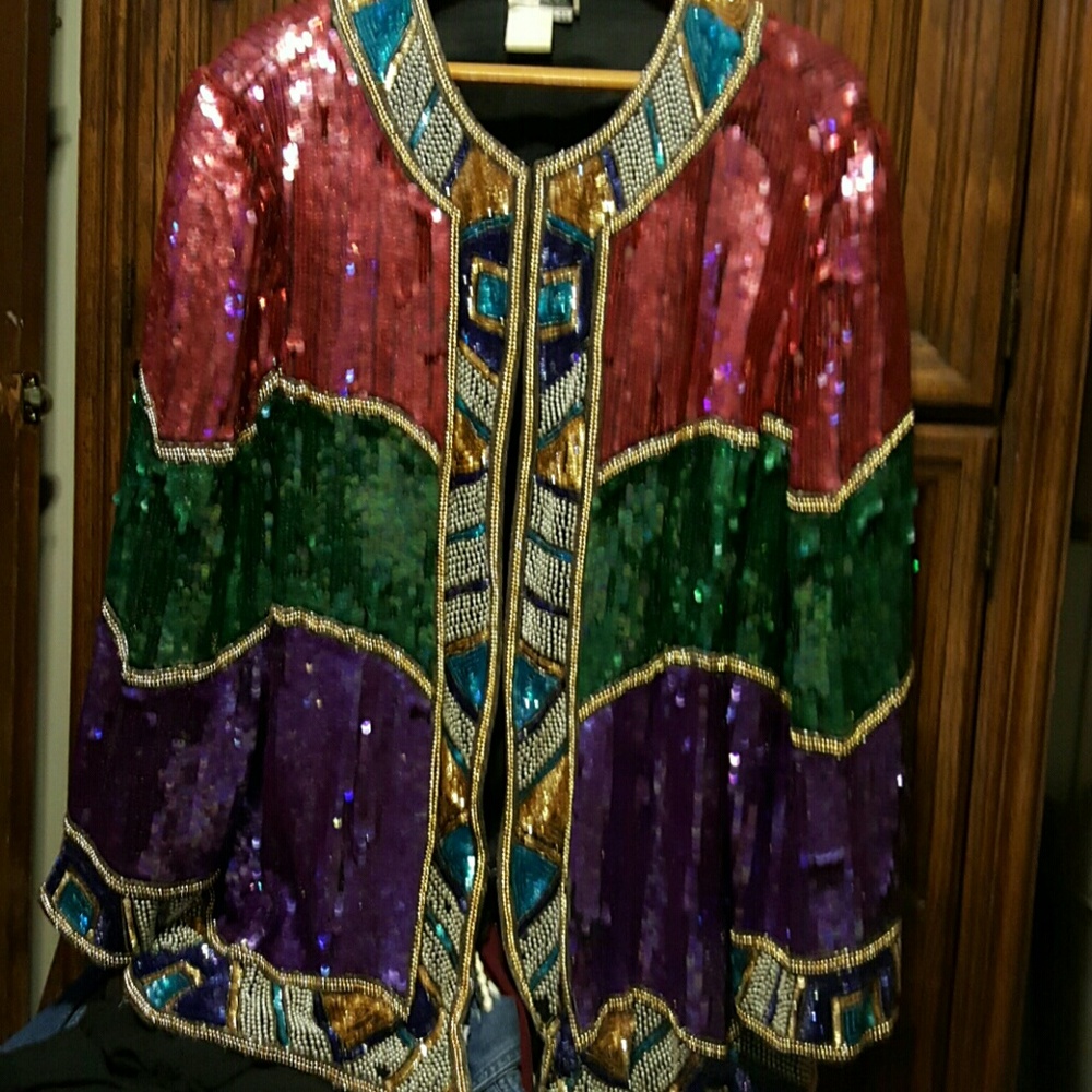 GLAMOROUS SEQUENCE EVENING JACKET