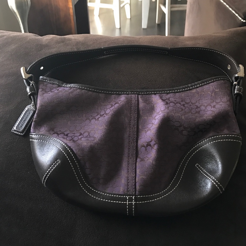 Purple Coach Purse