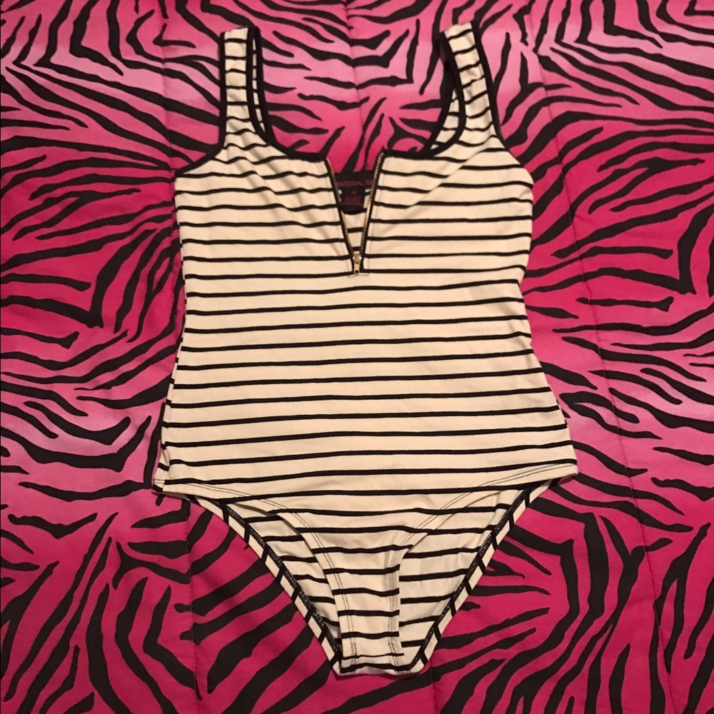 Material Girl bodysuit top size medium