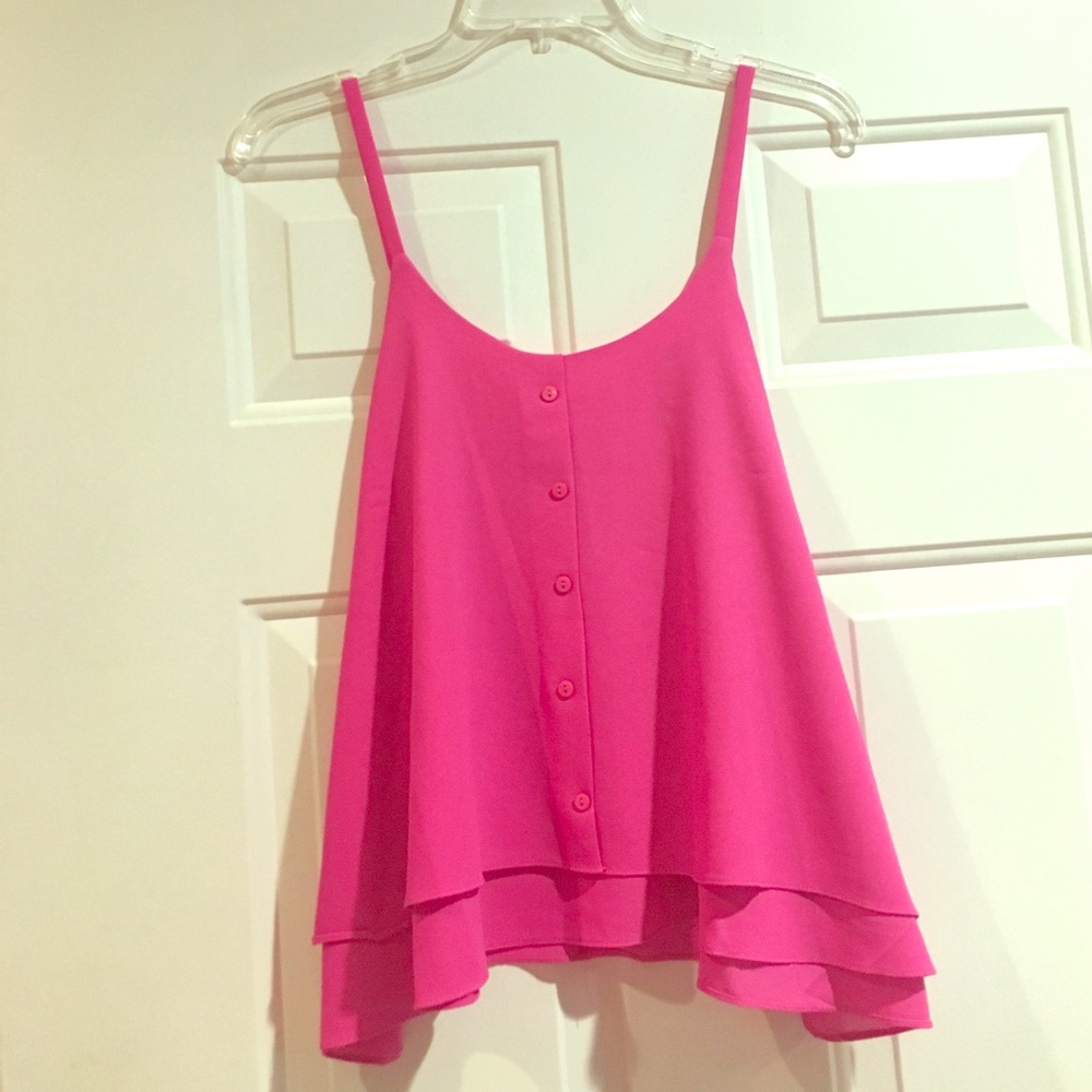 NWOT Pink Paper Crane tank top