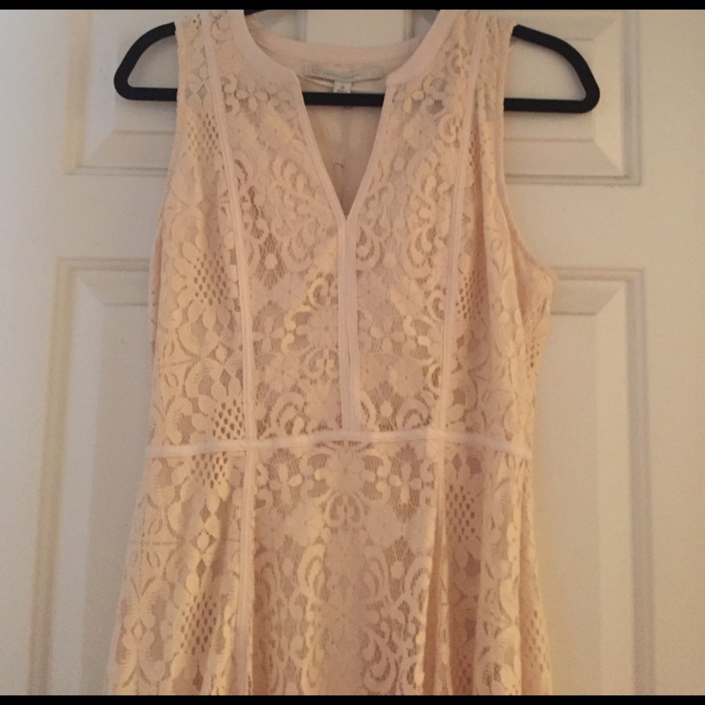 LC Ivory fit and flare dress, size 10, NWT