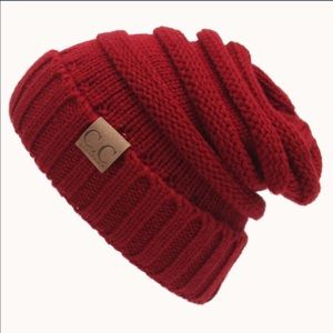 C.C. Cranberry beanie NWT