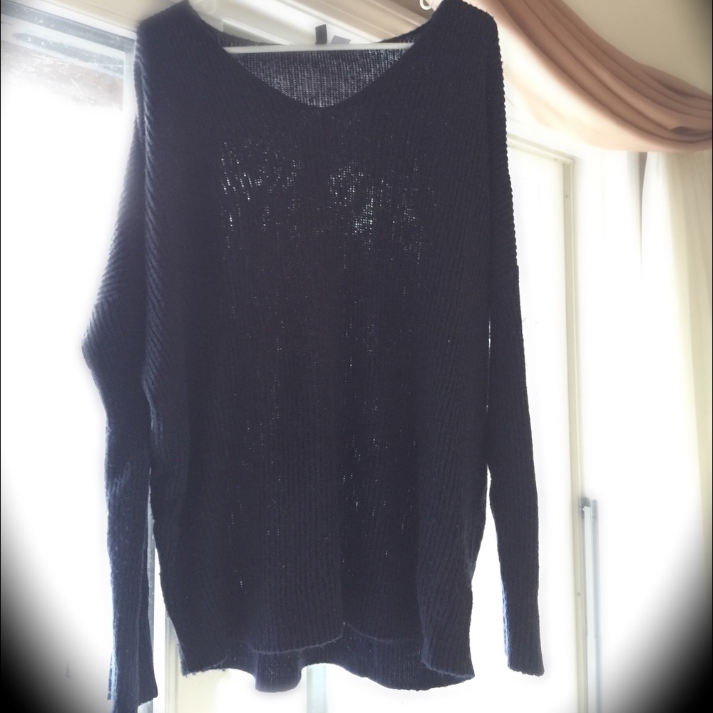 Oversized navy Tunic sweater