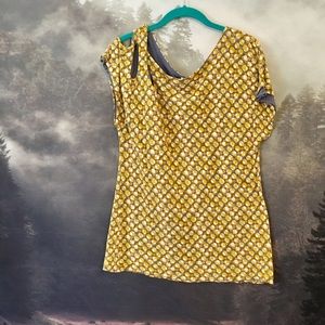 Anthropologie open shoulder top