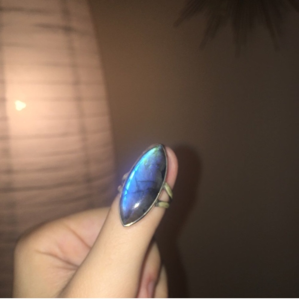 Sterling Silver Labradorite Ring - image 1