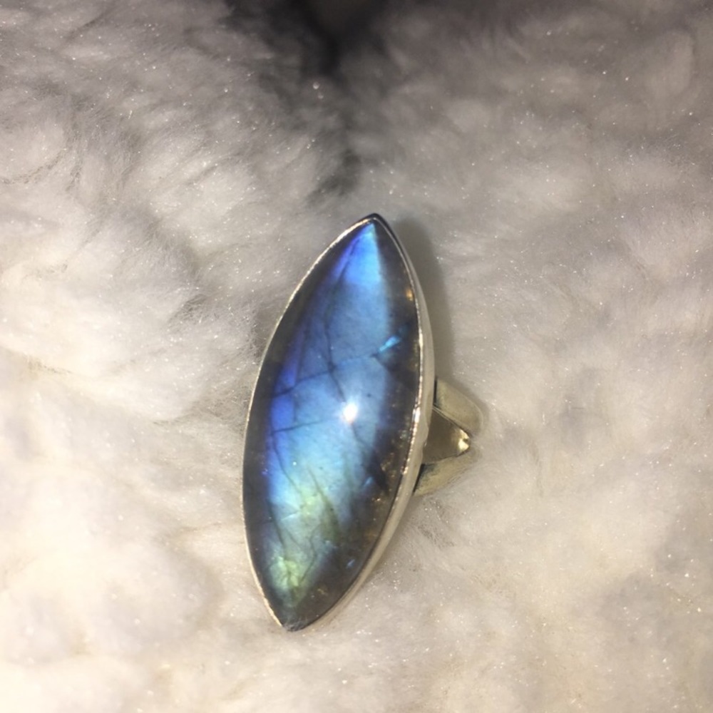 Sterling Silver Labradorite Ring - image 2