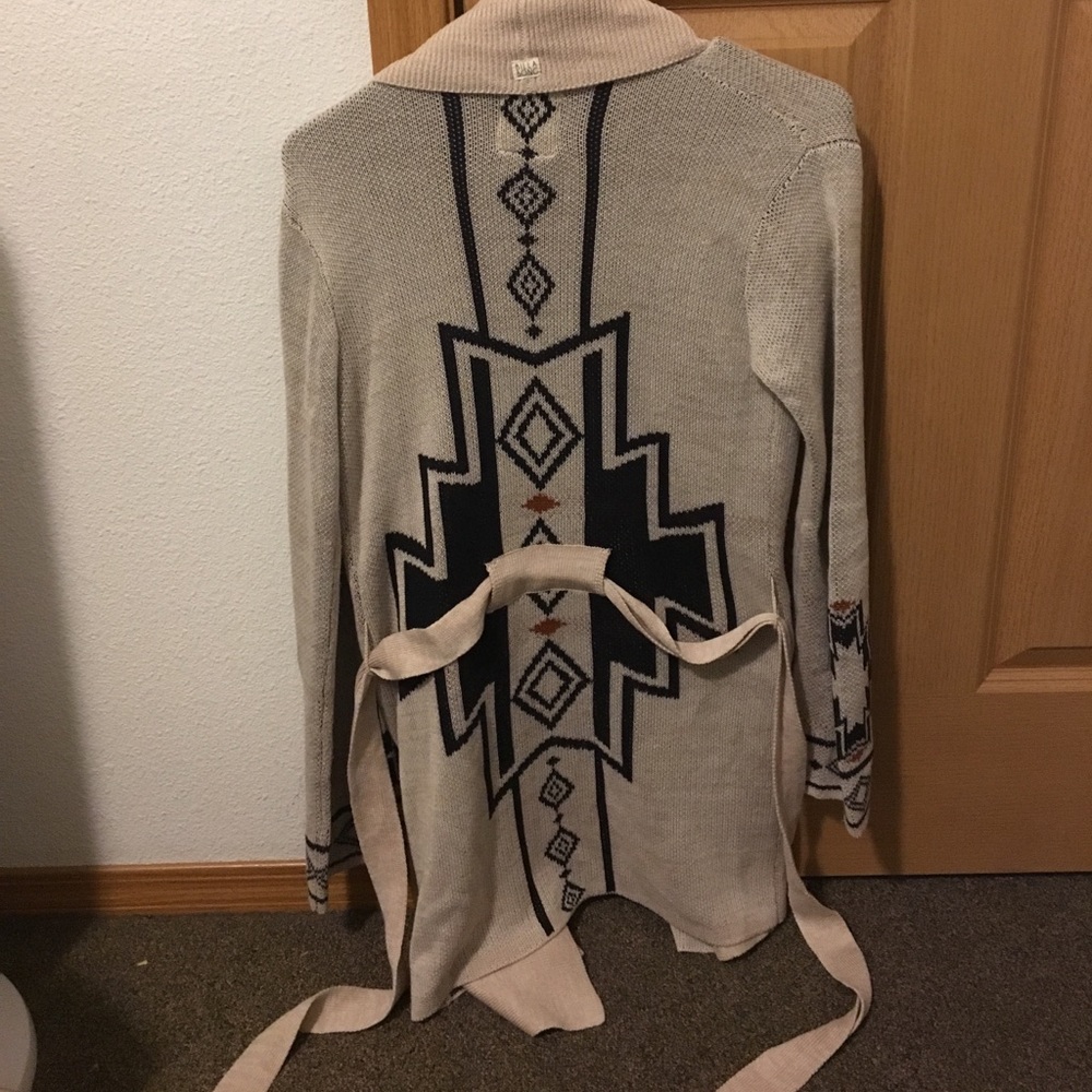 Tribal printed cardigan!