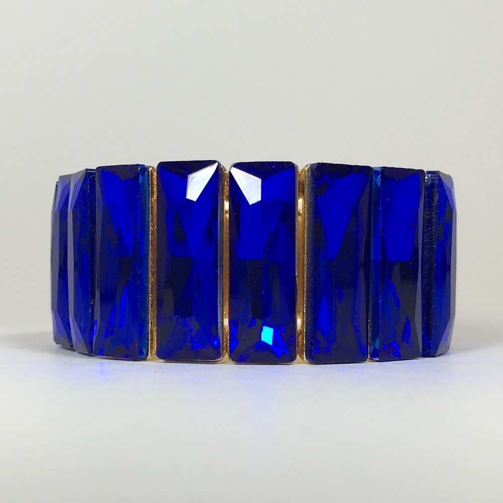 🏂Ralston Bracelet - Gold Tone with Blue Crystals