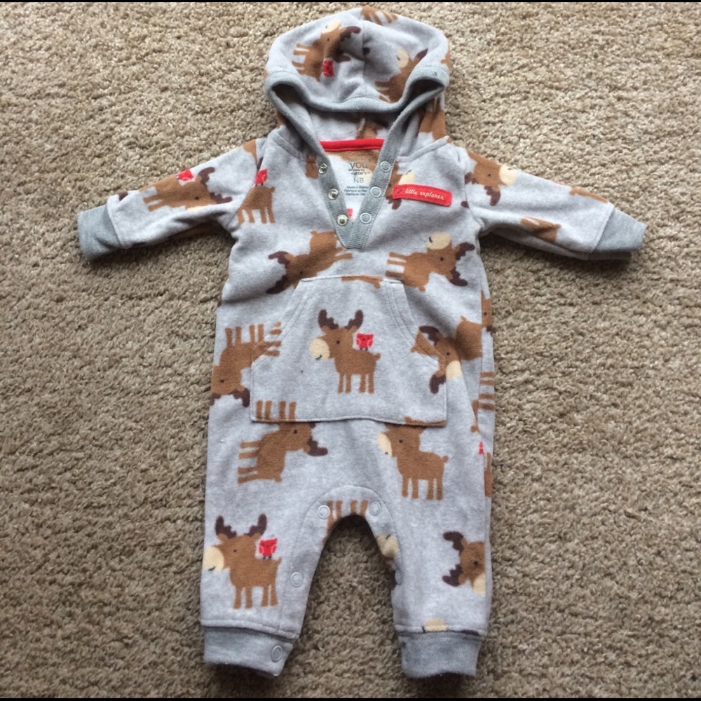 Fuzzy Moose Onesie