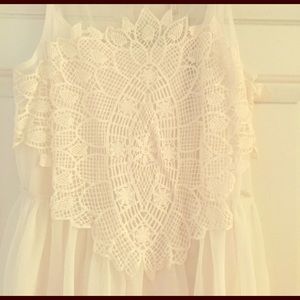 LC crochet, tulle dress. Size medium, NWT.