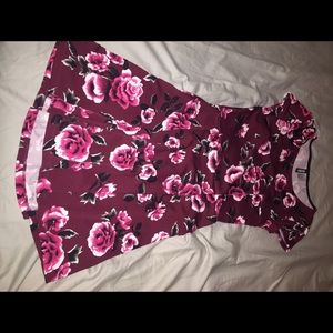 Floral print juniors dress