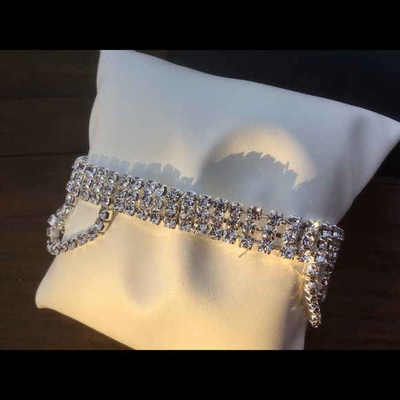 Crystal Draped Bracelet - Picture 2 of 2