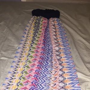 Maxi patterned dress