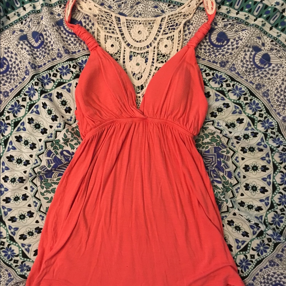 Pink republic size small tank hippy boho