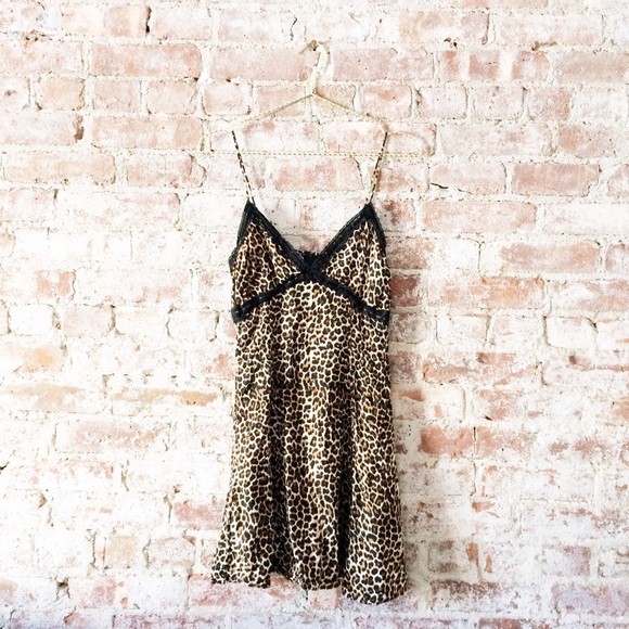 motel rocks leopard slip dress