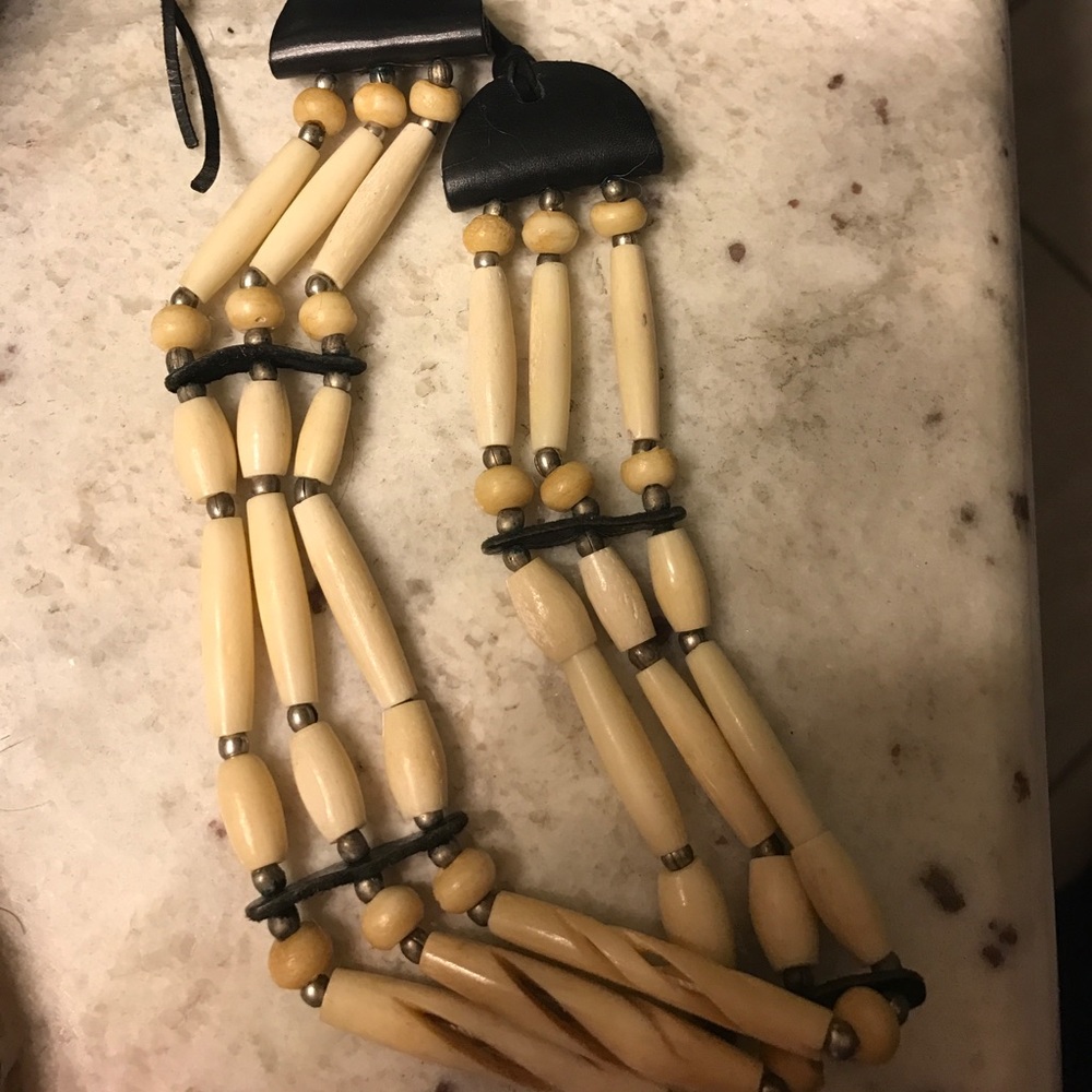 Tribal, African jewelry choker necklace