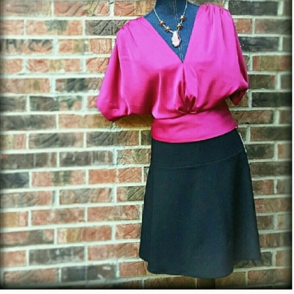 FIRM🎯CALVIN KLEIN NEW 8 Black Skirt A-line Work - Picture 2 of 8