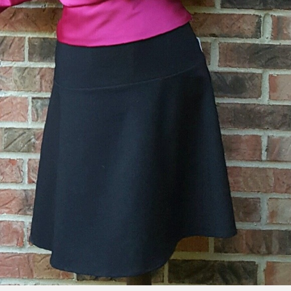 FIRM🎯CALVIN KLEIN NEW 8 Black Skirt A-line Work - Picture 8 of 8