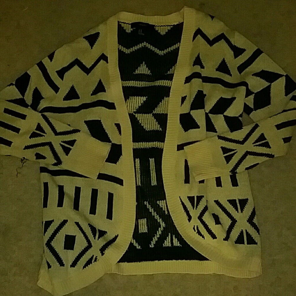 Forever 21 patterned cardigan