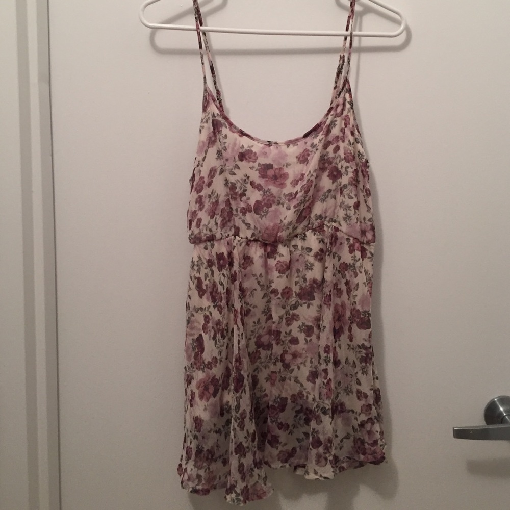 American rag floral tank top