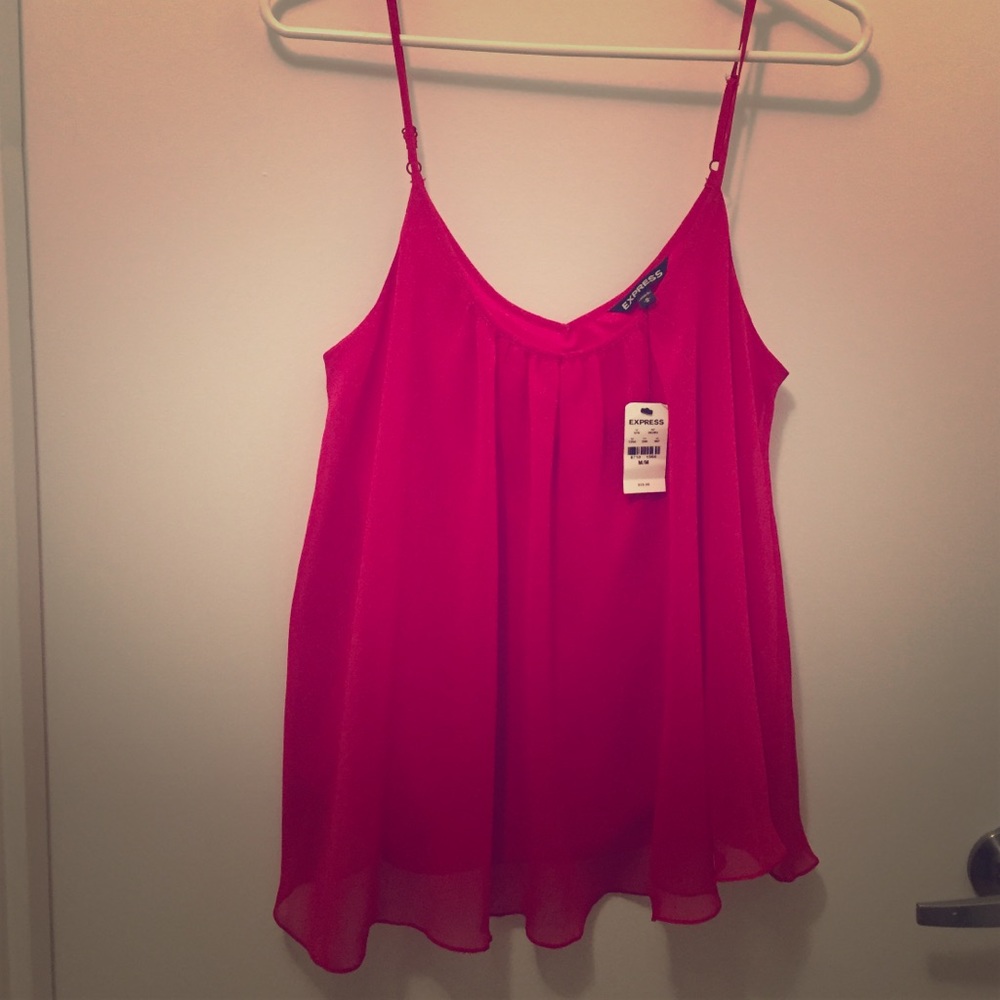 Express tank top magenta crop top