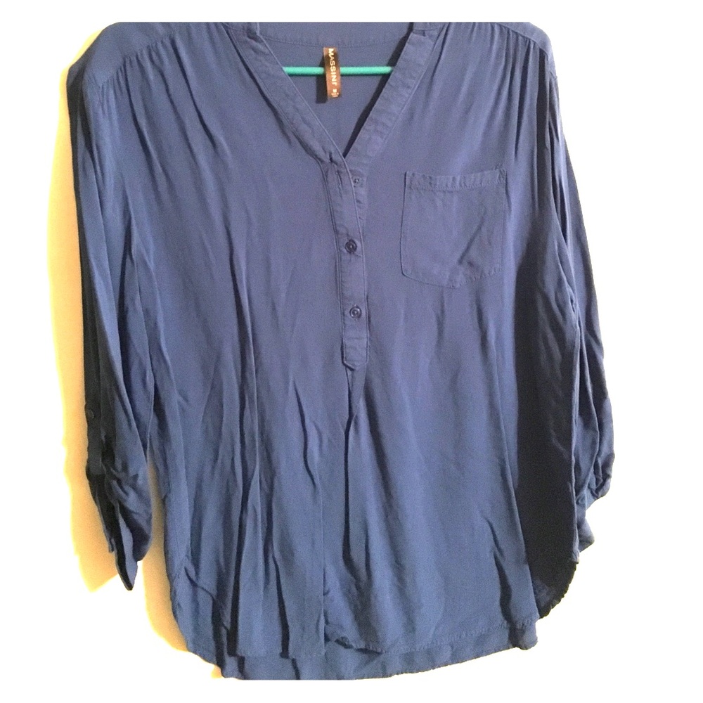 Royal blue blouse