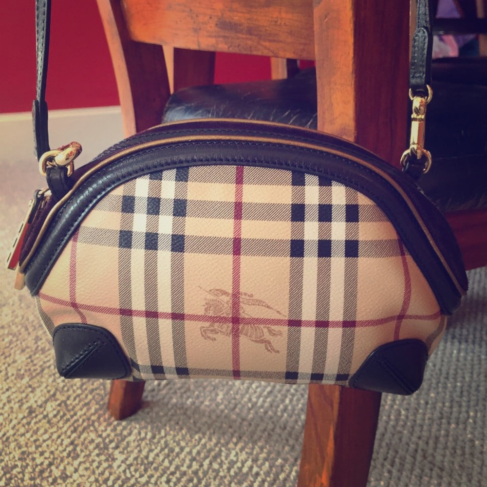🌿Burberry Haymarket Check Mini Crossbody Bag