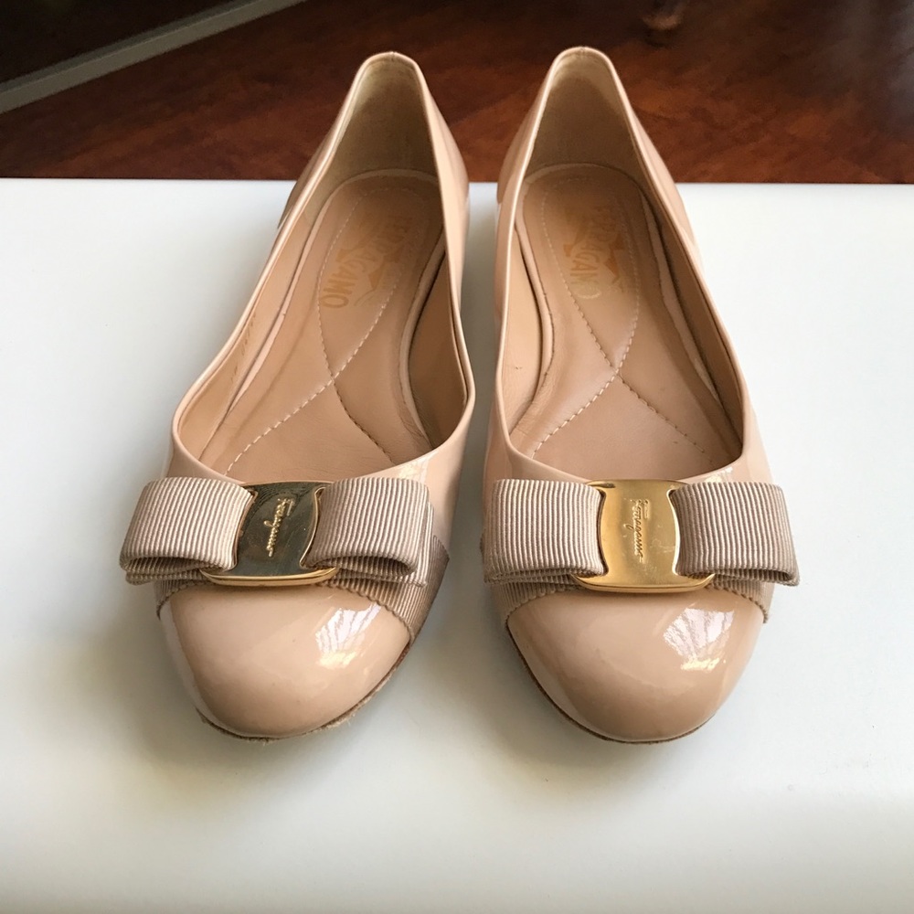 Authentic Salvatore Ferragamo in NewBisque