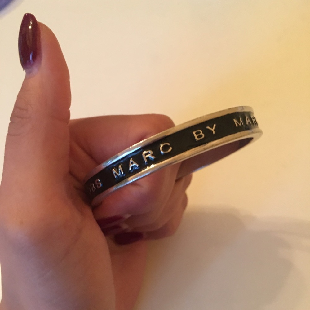 Marc by Marc Jacobs black and silver bracelet