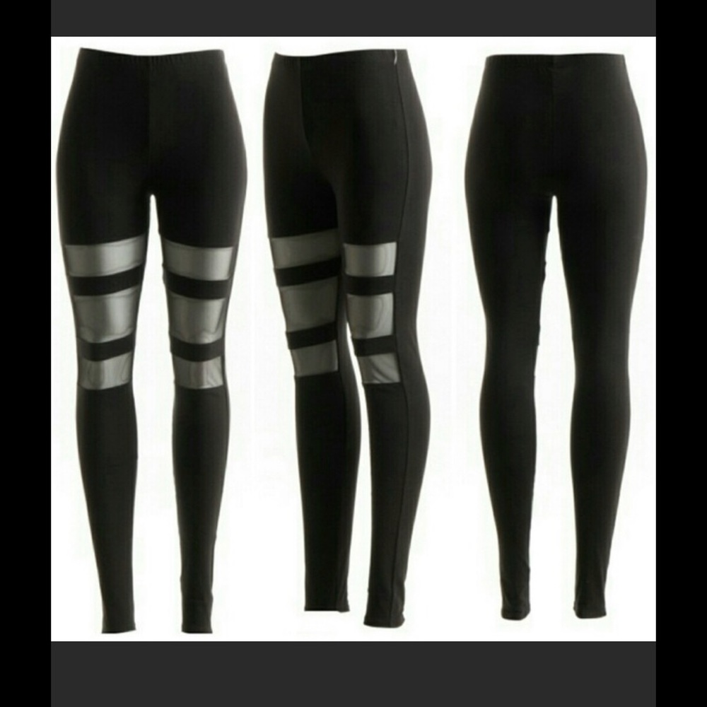 🖤 ⭐️⭐️⭐️⭐️⭐️ Last 1! SEXY MESH LEGGINGS 🆕 - Picture 4 of 8