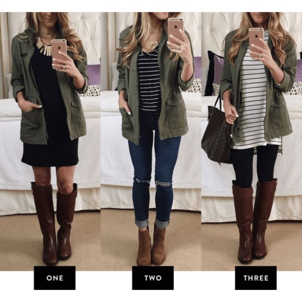Love Tree | Olive Utility Jacket - Picture 2 of 6