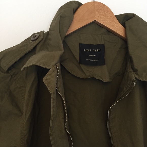 Love Tree | Olive Utility Jacket - Picture 5 of 6