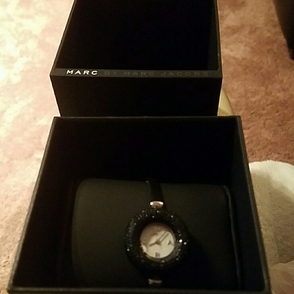 Marc by Marc Jacobs black Crystal watch