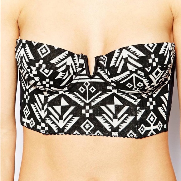 ASOS Aztec corset bra BNWOT - Picture 2 of 5