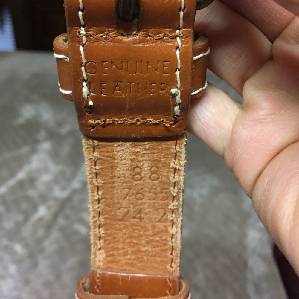 Canvas Web Belt With Leather Trim. - image 4