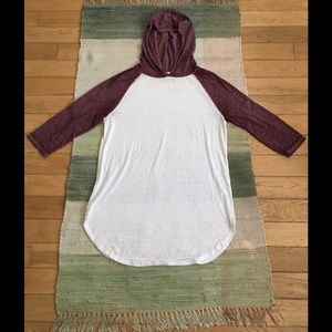 Forever 21 Baseball Tee Hoodie