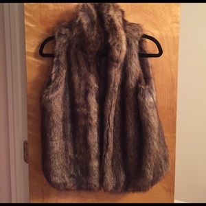 Faux fur vest