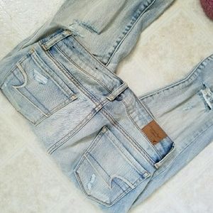 American Eagle Acid Wash ripped Jeans