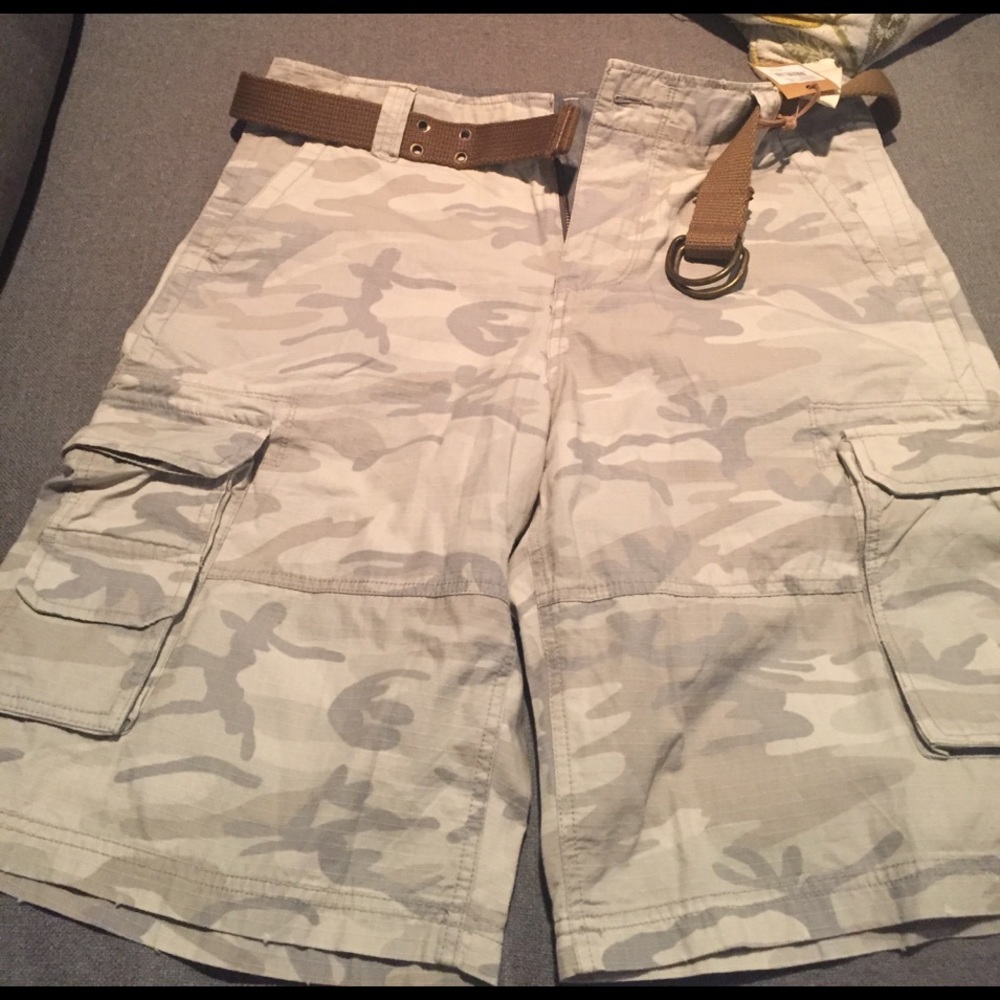 Camo cargo shorts