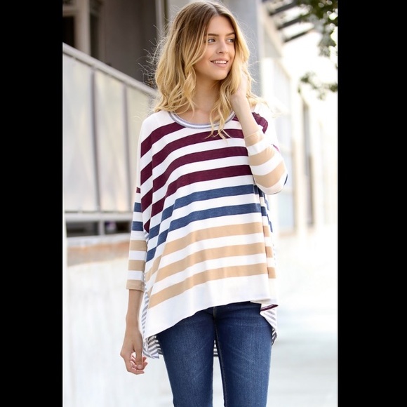 ❣️CLEARANCE❣️Soft Stripe Shirt - Picture 3 of 3