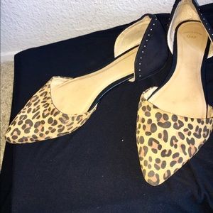 GAP Black and Cheetah print Flats