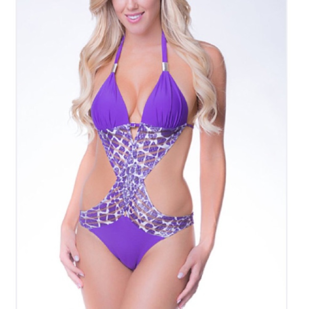 Sexy purple monokini