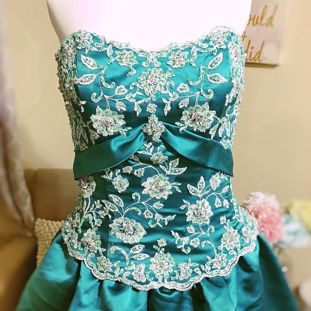 Alfred Angelo Emerald Prom Dress