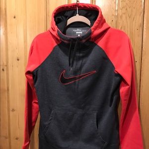Nike Women's Small Navy and Red Hoodie