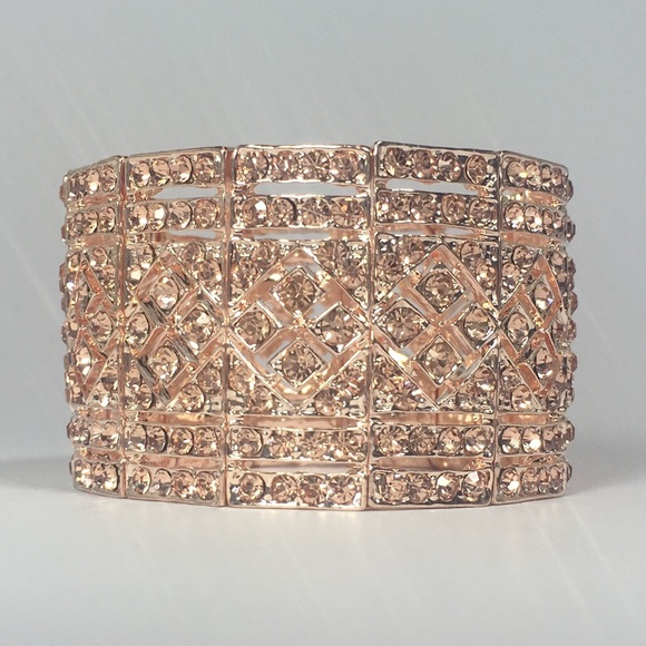 🍖Santana Bracelet - Rose Gold on Rose Gold Tone - Picture 1 of 2