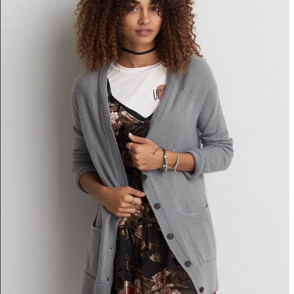 Amazingly Soft Gray Cardigan