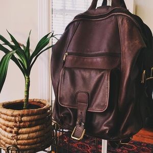 80's Vintage Coach Backpack HUGE