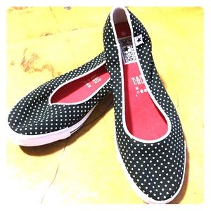 Black and white Converse