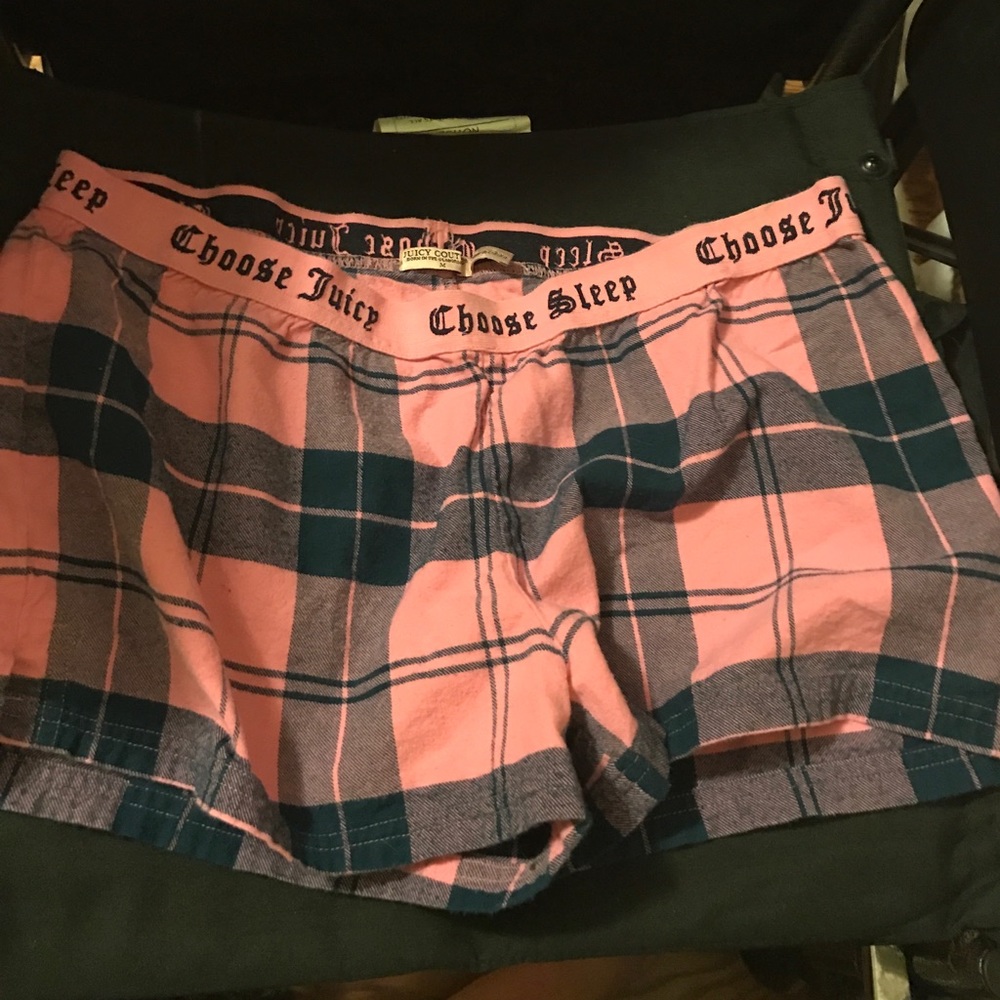 Plaid sleep boxers