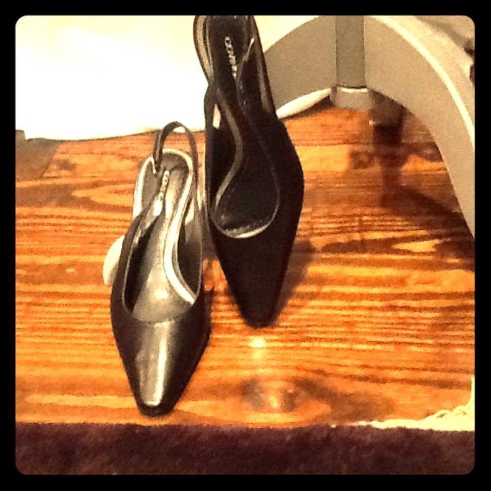 Mid Heeled Slingback Shoes 👣